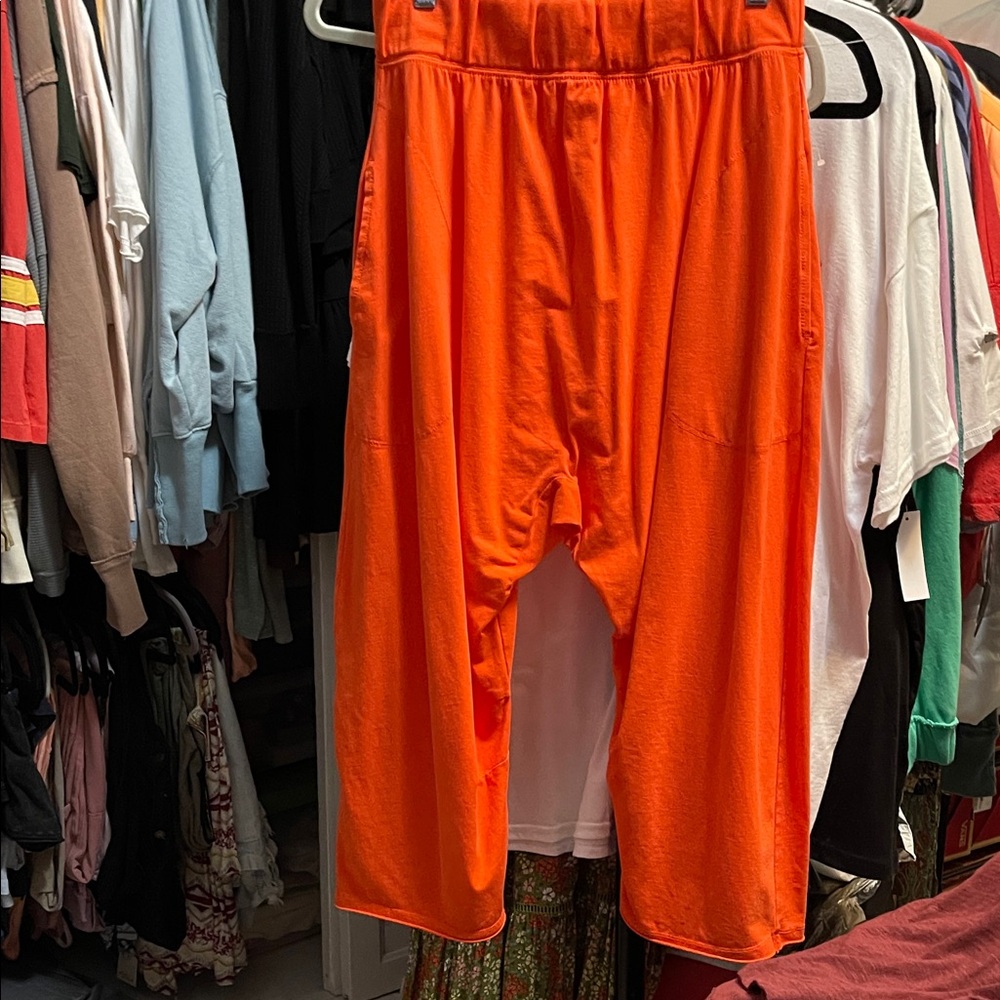 FP Movement by Free People Hot Shot relaxed Orange Cropped Pants